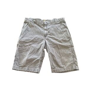 Carhartt Relaxed Fit Shorts Mens 42 Gray Good Cotton Canvas 103110-039 Stretch